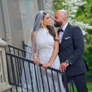 Elegant White Lace Wedding Dress